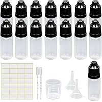 Omawrf 30 Pack 10ml Plastic Dropper Bottle, Plastic Empty Squeezable Dropper Bottles Eye Dropper Dispenser Paint Dropper Bott