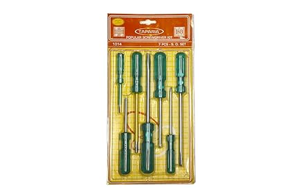 Taparia 1014 Blister Packaging Screw Driver Kit (7-Pieces)