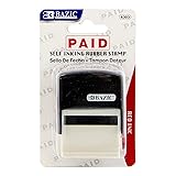 BAZIC Paid Self Inking Rubber Stamp