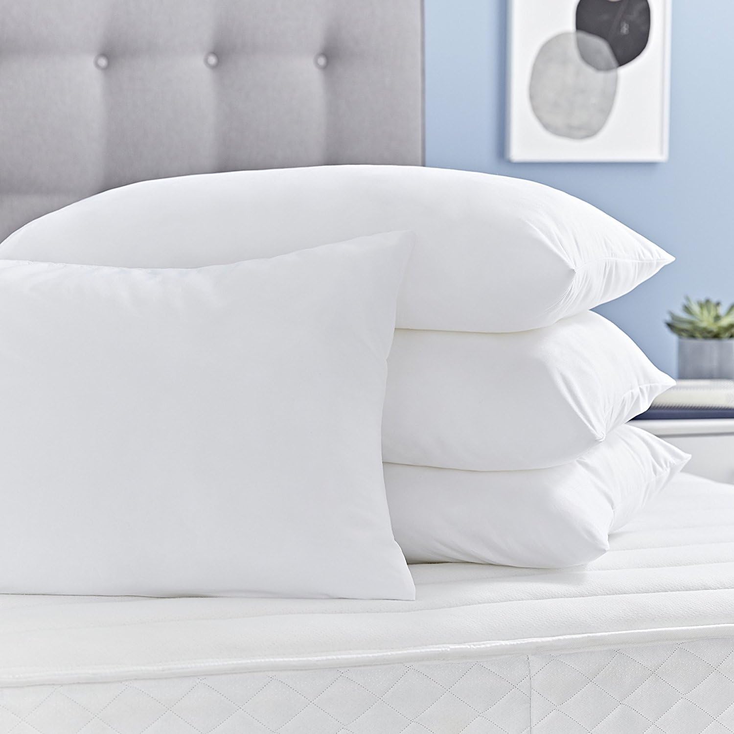 Silentnight Classic Hollowfibre Pillow - 4 Pack, White, 4 Count (Pack of 1) - Image 4