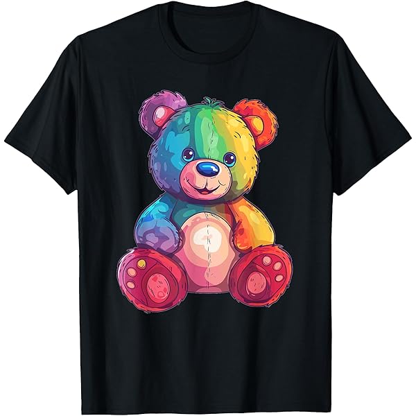 Amazon.com: Teddy Bear colorful Teddy Bear Lovers T-Shirt