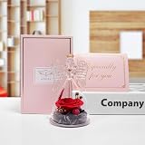 Miofula Eternal Rose in Glass Angel - Perfect Gift for Women view 4