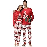 Liitrsh Family Christmas Pajamas Matching Sets Couples Christmas Pajamas Soft Warm Xmas Pjs Sleepwear for Adults Men Women