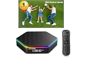 Sinus Android 12.0 TV Box, Q18 4GB RAM 64GB ROM Quad Core H618 Support 6K HD WiFi6 2.4Ghz/5.0Ghz USB 2.0 H.265 Decode 2.4G Sm