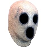 Ghoulish Productions Creepy Face Mask, Pale Halloween Mask. Creepy Pale Mask With Black Mouth and Eyes. CreepyMonster Line. Adult Mask One size latex mask