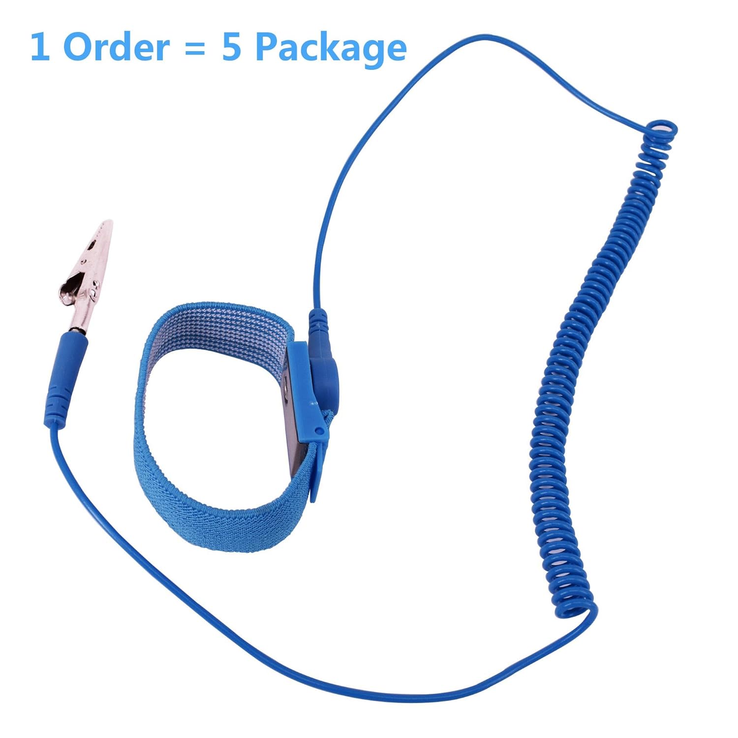 5 Package ESD AntiStatic Wrist Strap Components, AntiStatic Wrist