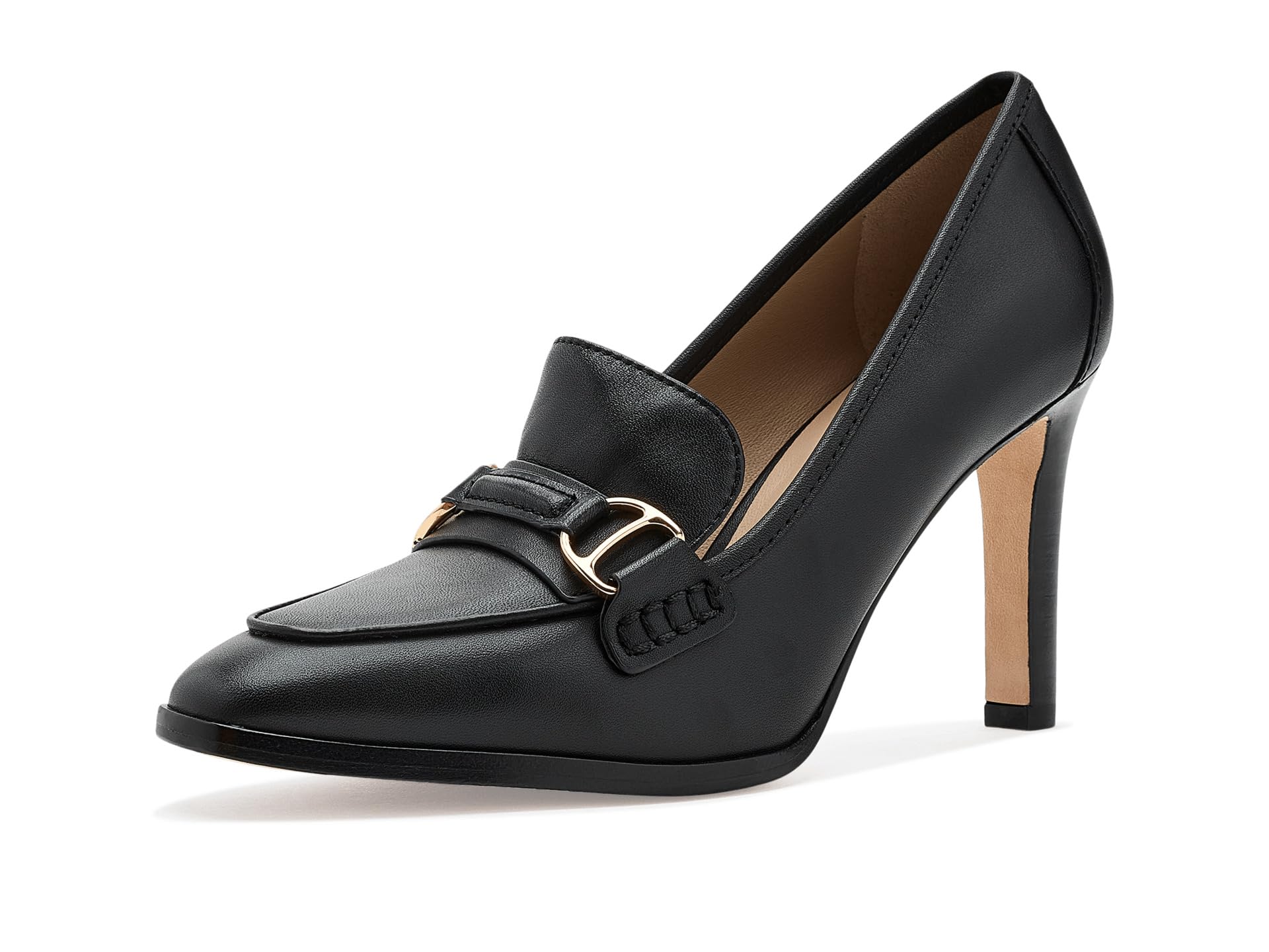Lauren Ralph Lauren, Women’s, Tasha Leather Pumps, Black, 7.5, Medium