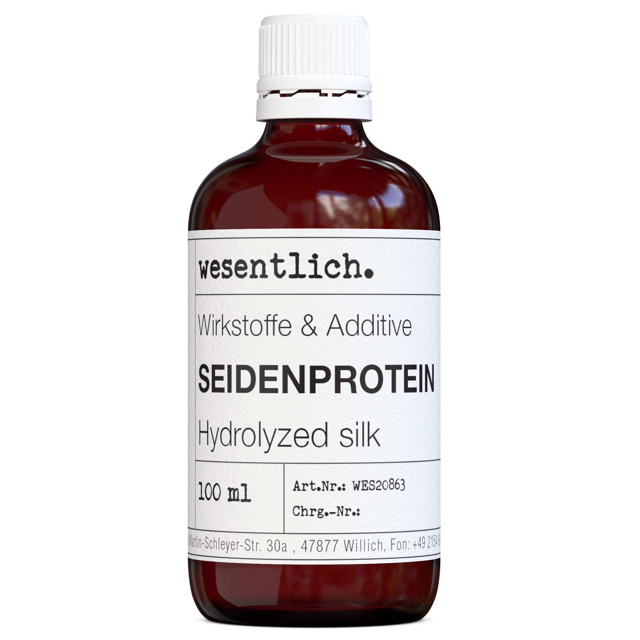 wesentlich. Silk Protein 100 ml Liquid - for Silky Soft Skin and Hair - for Healthy Shine and Against Drying Out