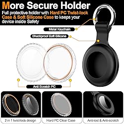2Pack,Compatible with Airtag Holder Case with