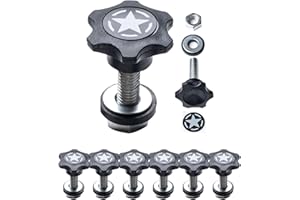 GP Star Thumb Screws, M8 Bolt Set for Easy Jeep Top Removal Lift & Cargo Cover Installation, Compatible with Tie Downs, Jeep Wrangler Accessories for Jeep Wrangler, 6 Packs - GPCA