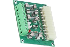 Fafeicy Universal ATX Power Adapter Board 24 Pin to 20 Pin Conversion Module for Desktop PC Power Supplies with Toggle Switch