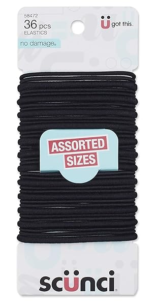Scunci No Damage Assorted Size 4mm 