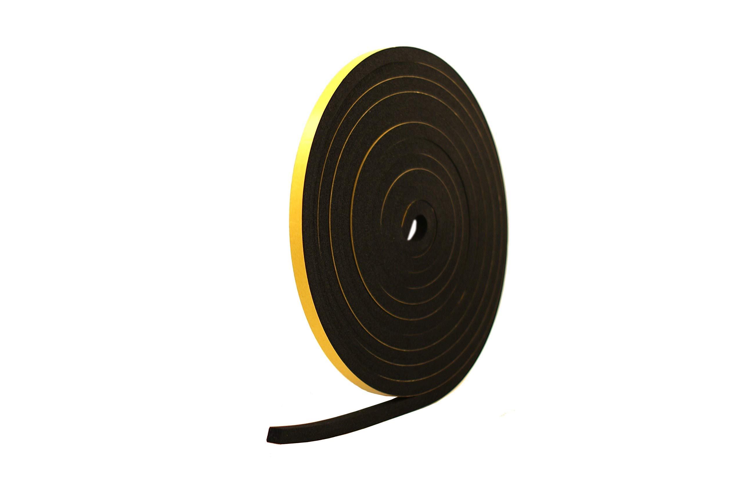 RS® Neoprene Rubber Self-Adhesive Sponge Strip 12mm Wide x 12mm Thick x 5m Long for Sealing, Weather Strip, Cushioning, Anti-Vibration, Anti-Slip, Gaskets & DIY