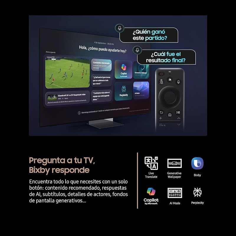 TV 115 Pulgadas Neo QLED QN90F 4K Mini LED Smart TV, Imagen y Sonido con IA 4K, Samsung Vision AI, Pantalla sin Reflejos con Glare Free y Quantum Matrix Technology Plus