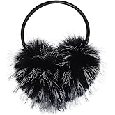 Dufnfn Women's Faux Fur Ear Muffs For Winter Women - Warm Faux Fur Fuzzy Ear Muffs Windproof Cold Weather Ear Warmers
