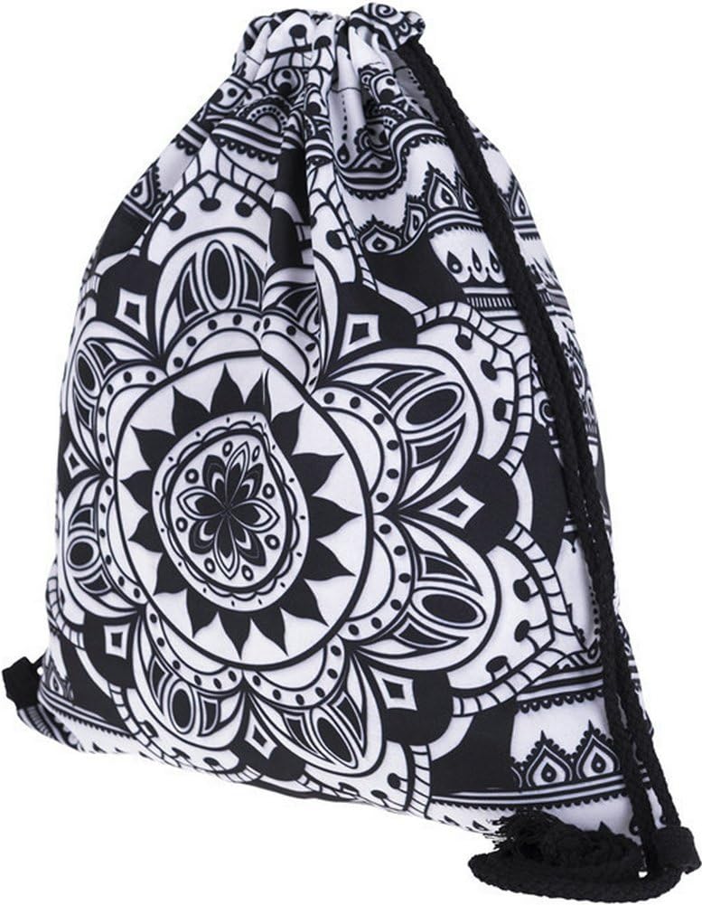 Download Blue Mandala Ababalaya 3d Print Drawstring Backpack Rucksack Shoulder Bags Gym Bag Gym Bags Luggage Bags Urbytus Com