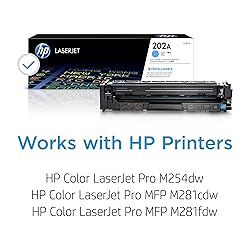 HP 202A Cyan Toner Cartridge for HP Printers