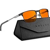 ANYLUV Blue Light Glasses for Men/Women, Lightweight Blue Light Blocking Glasses, Anti-Eye Strain Computer Glasses for Gaming