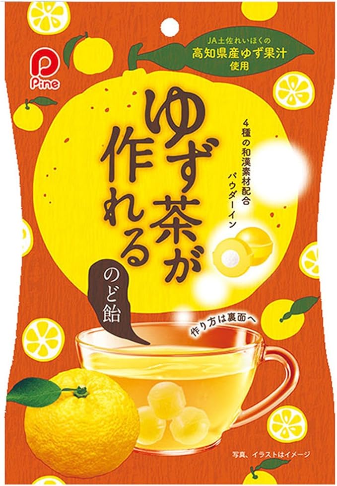 Amazon パイン ゆず茶が作れるのど飴 100g 10袋 パイン あめ キャンディ 通販