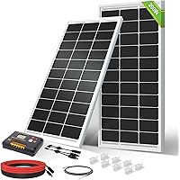 ECO-WORTHY 200 Watts 12 Volts Solar Panel Starter Kit for RV, Camper, Shed, Trailer, Cabins, Water Pump and Any Other Off Gri