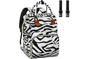 HABOPET Diaper Bag Backpack Multi-Function Baby Bag With Large Capacity and Insulated Pockets Diaper Backpack Organizer Bag for Mom/Dad, Zebra