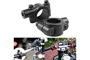 BREDUXSER 10MM 7/8" Universal 2 pcs Motorcycle Handlebar Mirror Mount Mirrors Holder Clamp for Handle Bar Sports Bike Kawasak
