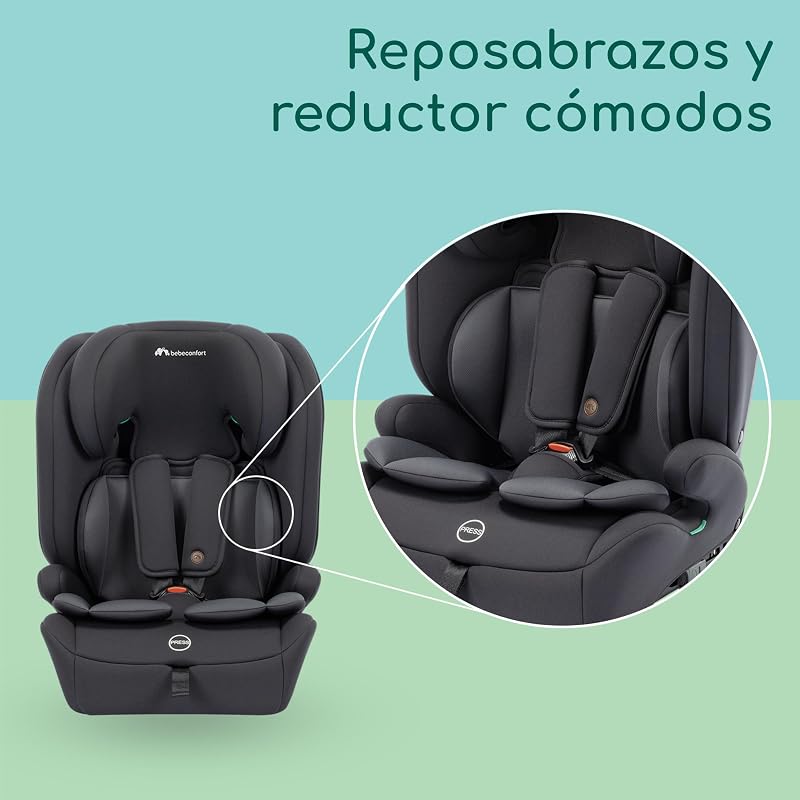 EverFix Plus i-Size, Cadeira de Carro ISOFIX, 76–150 cm, Preto Total