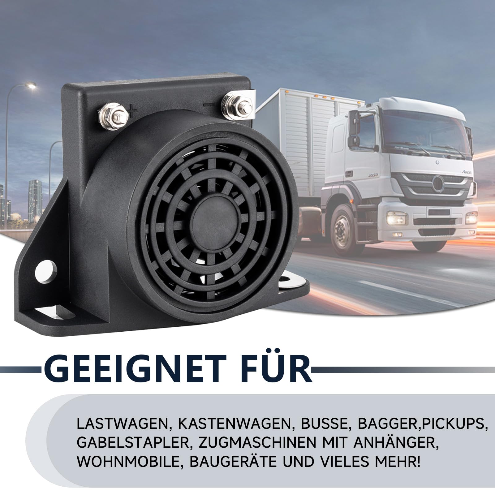 Warnsignal Rückfahr Rückfahrwarner Warner Warnton Beeper Piepser 105dB 12V-48V, Piepser Rückfahr Signal Warnsignal Beeper Rückfahrwarner Auto Backup Alarm 12V FARBIN 6