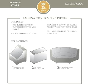 Amazon Com Tk Classics Laguna 06g Winter Cover Set Beige Garden Outdoor