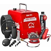 AutoLine Pro *2025 New Model* Automotive High Volume Smoke Machine - EVAP Leak Detector with Built-in Air Compressor - Model 701B &ndash; EVAP Vacuum Exhaust Smoke Detector Tools Kit - Red
