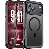 jaroco Magnetic for iPhone 18 Pro Max Case/iPhone 17 Pro Max Case Black | Compatible with MagSafe,Military Grade Drop Protection,Heavy Duty Protection,Non-Slip,Shockproof 2-Layer Durable Bumper Case