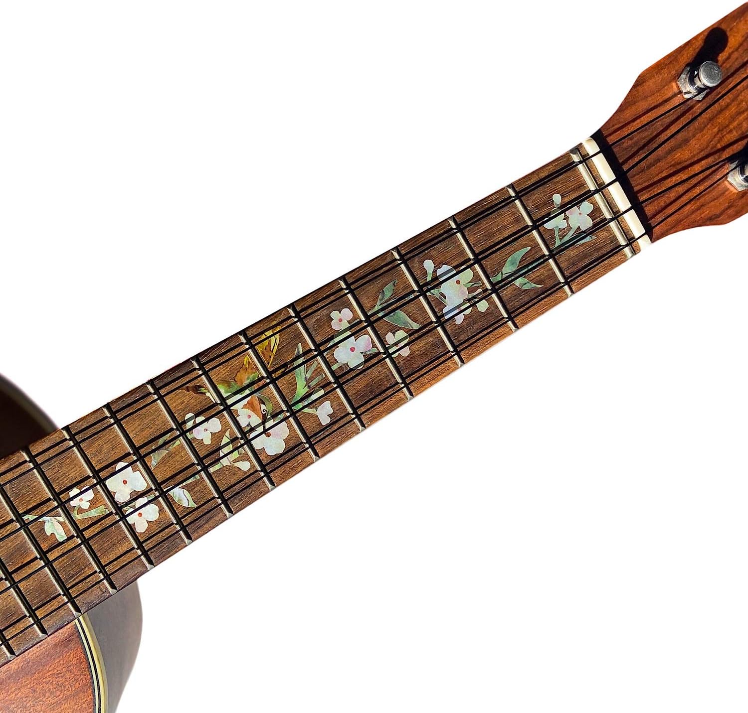 Inlaystickers Tree Of Life w/Hummingbird - Fret Markers for Soprano Ukuleles UKF-260TH-S - Image 3