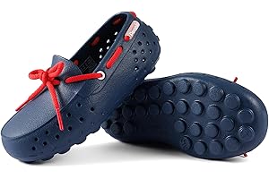 People Footwear Senna Kids - Waterproof Slip-On Rubber Loafers, Lightweight Durable Boat Shoes for Boys & Girls, Non-Slip Wat