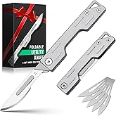 Gifts for Men Dad Him - Stocking Stuffers for Men, EDC Utility Gear Knife with 5 Blades, Gadgets for Daily Life - Box Cutter,