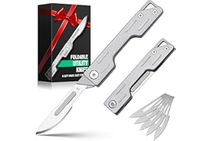 Gifts for Men Dad Him - Stocking Stuffers for Men, EDC Utility Gear Knife with 5 Blades, Gadgets for Daily Life - Box Cutter,