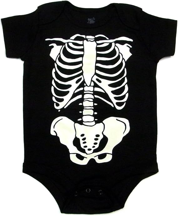 skeleton baby onesie