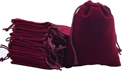 wine velvet bag