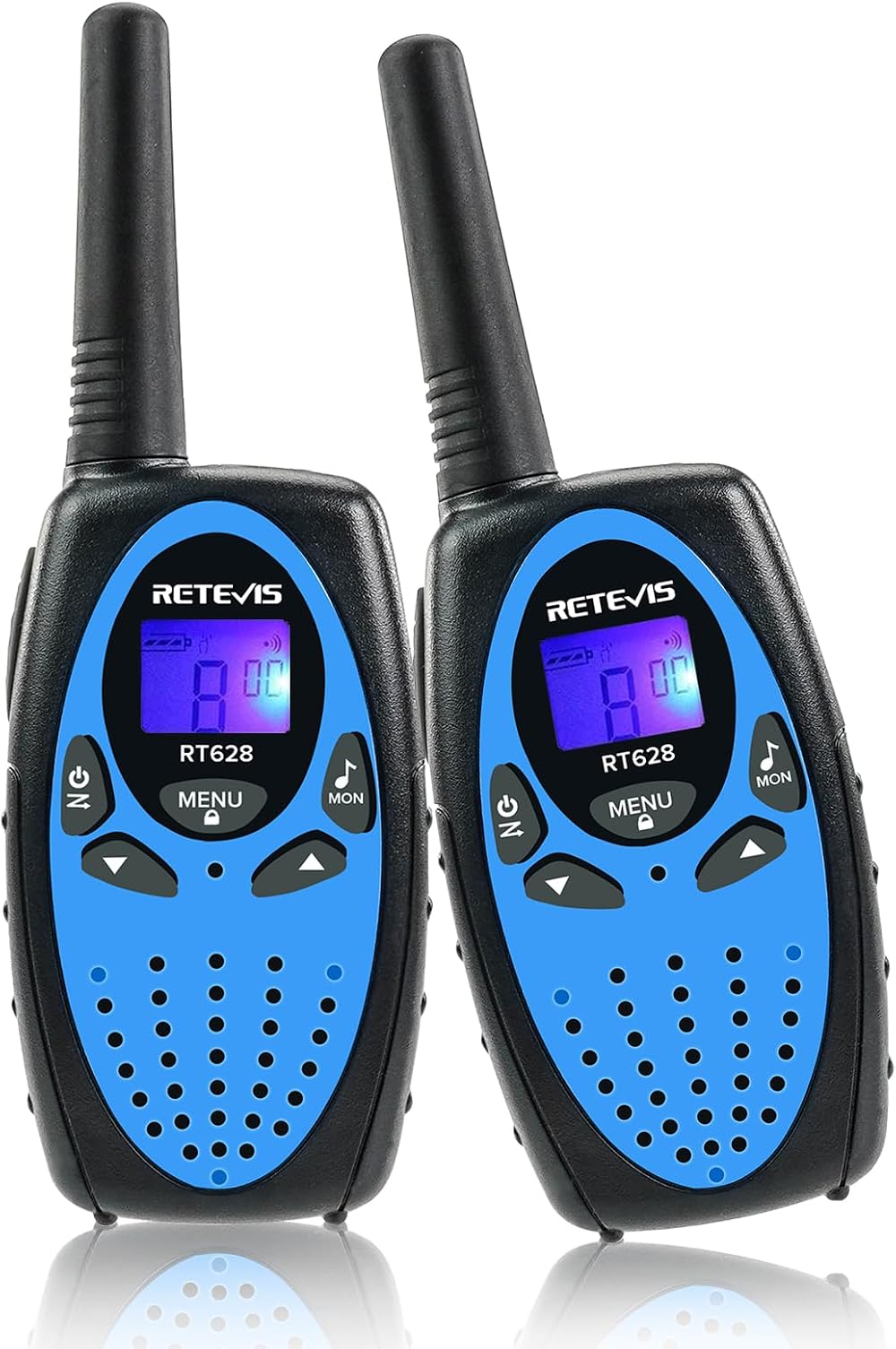 Retevis RT628 Kids Walkie Talkies Long Range 2 Way Radio Blue Pair