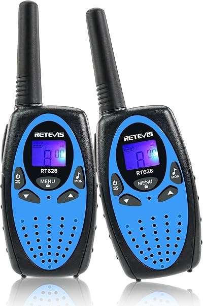 Retevis RT628 Kids Walkie Talkies Long Range 2 Way Radio Blue Pair