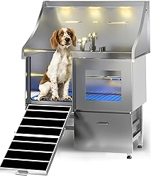 POLIMO Dog Washing Station, LED Professional