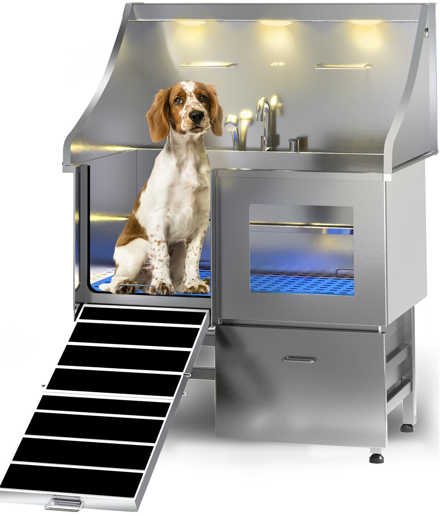 POLIMO Dog Washing Station, LED Professional