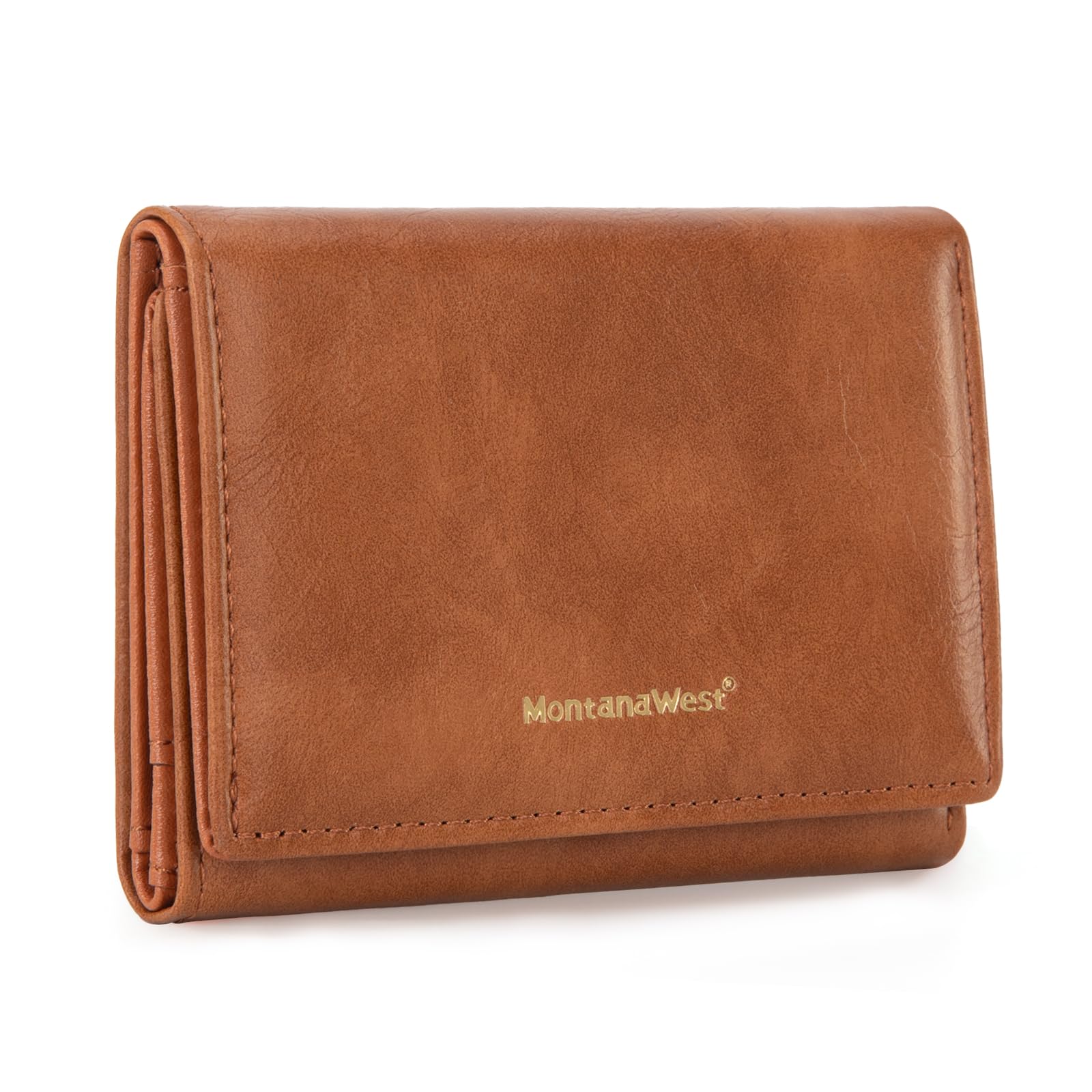 Photo 1 of Montana West Wallet Women Small Trifold Wallet RFID Blocking Minimalist Wallets with ID Window