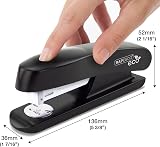 Rapesco 1841 ECO Half Strip Stapler 20 Sheet Capacity Black view 2
