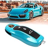 Jaronx Compatible with Porsche Key Fob Cover, Keys fob Shell Cover Compatible with Porsche Cayenne Panamera Macan Cayman 911 Accessories (Miami Blue)