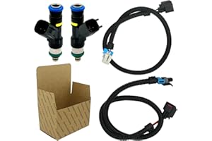 GAUTORY Fuel Injector Harness Set Fit for Polaris Ranger 800, Ranger Crew 800, Ranger XP 800, RZR 800 Replace 0280158197 1204318 1204319 (2 Sets)