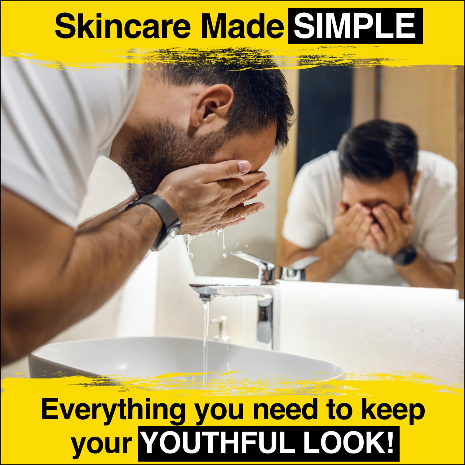 Lumin Dynamic Duo - Skin Care kit for Men - Includes: Charcoal Face Wash Daily Detox & Daily Face Moisturizer,Suitable for all skin types, Daily Use, Two Month Supply