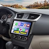 4+64G 10'' Android 15 Car Stereo for Nissan Sentra 2013-2017 | 10'' In-Cell Touchscreen Wireless Carplay Android Auto 5G WiFi Bluetooth 1280P Mirror Link GPS SWC FM/RDS/EQ Backup Cam