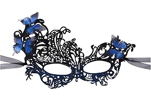 OIDEA Butterfly Lace Masquerade Mask for Women: Elegant Party Masks Halloween Carnival Venetian Evening Prom Ball Mask