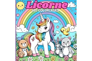 100 coloriages LICORNE: Cahier à colorier sur le thème des licornes