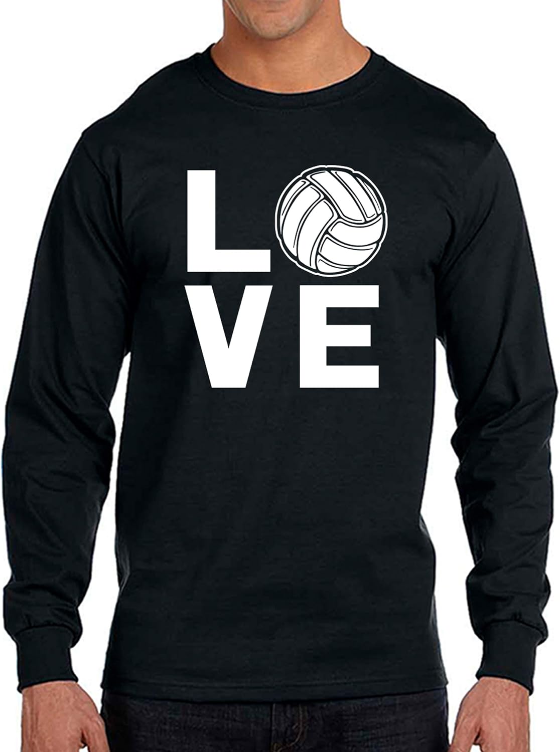 Volleyball Love Men's PolyCotton Long Sleeve TShirt Clothing